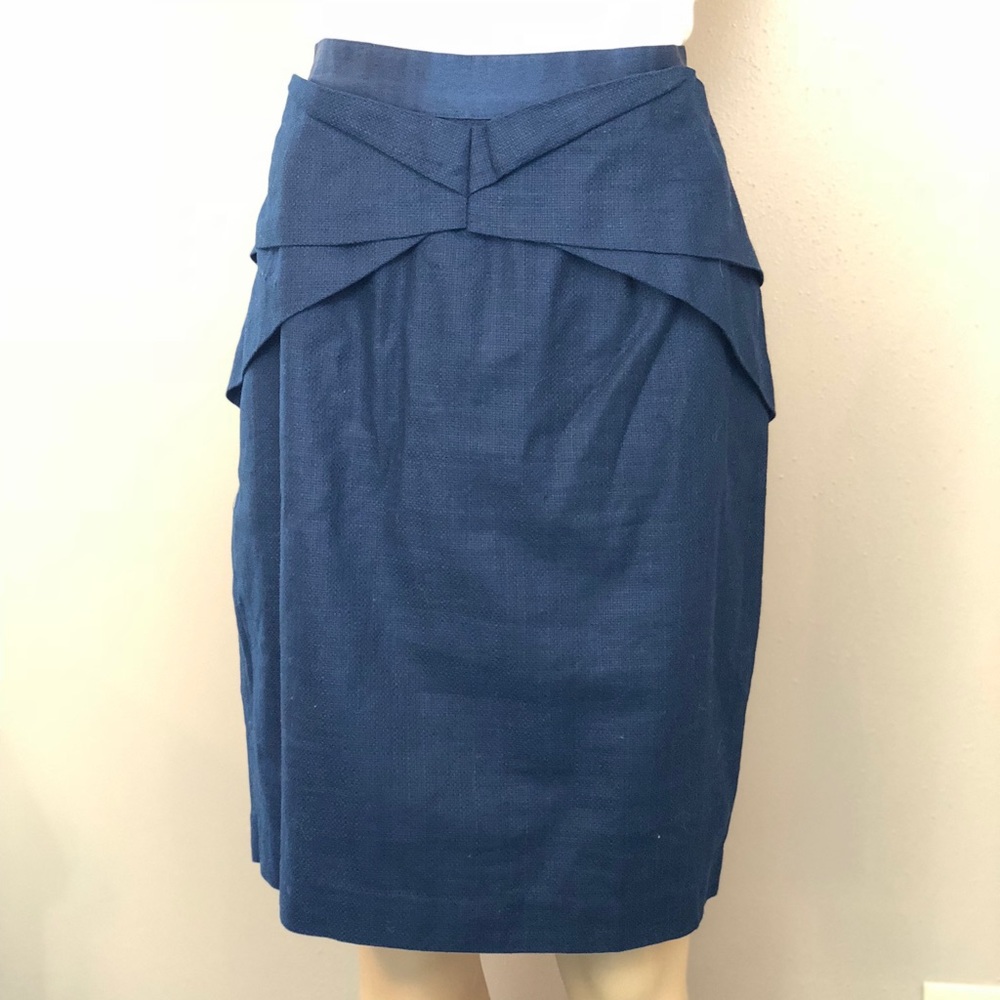 ✨NWT✨ Anthro Origami Pencil Skirt. Navy. sz 12